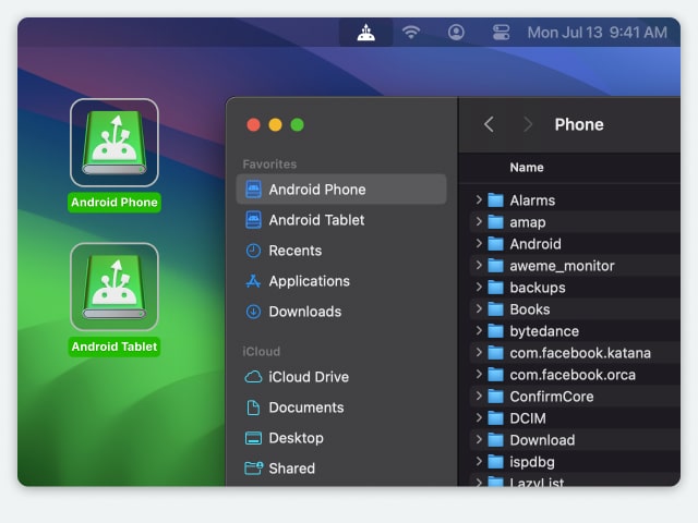 Mit MacDroid Android-Dateien auf dem Mac ansehen.