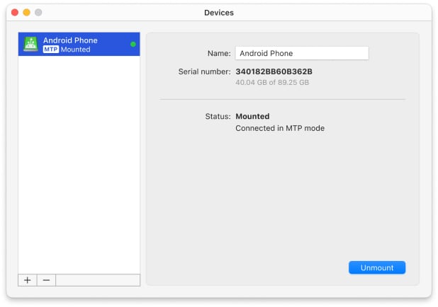  Simplemente abra Finder u otro administrador de archivos para transferir fotos de Android a Mac.